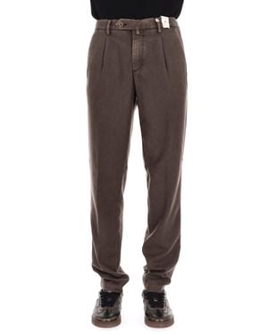 Myths Delavé Wool-Cashmere Pants - Brown