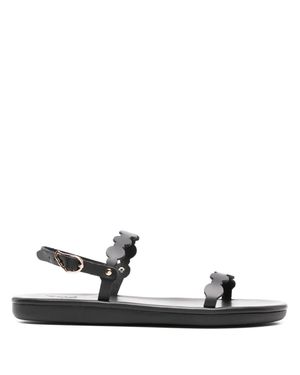 Ancient Greek Sandals Orion Vachetta Scalloped Leather Sandals - White
