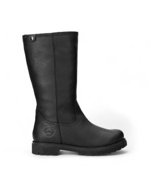 Panama Jack S Bambina B60 Leather Boots - Black