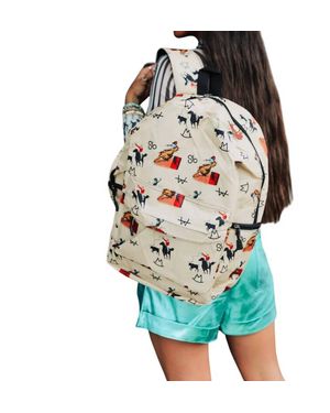 The Front Porch Label Cowboy Print Backpack - Multicolor
