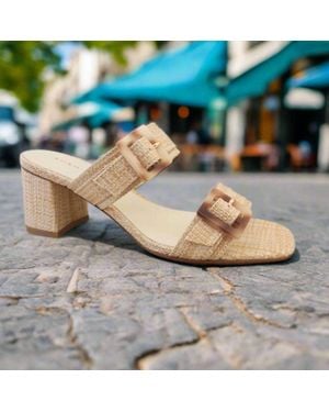 KOKO + PALENKI Resort Heeled Sandals - Metallic