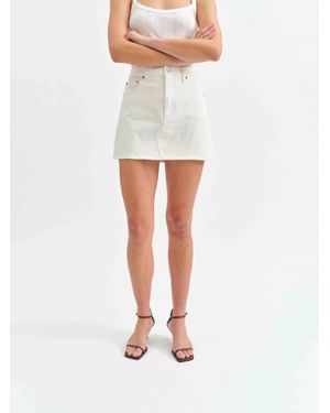 DAZE Malibu Mini Skirt - White