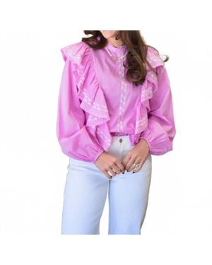 Fate Affair Ruffle Top - Pink