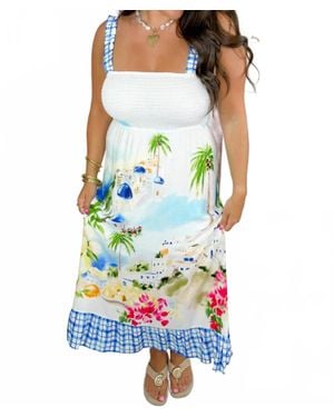 illa illa Isle Of Mykonos Dreams Dress - Blue