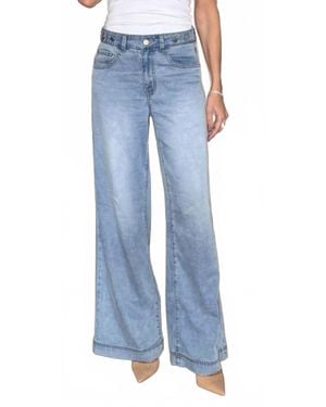 Bevy Flog Jodi Wide Leg Jeans - Blue