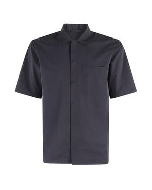 Herno Boxy Fit Technical Fabric Shirt - Blue