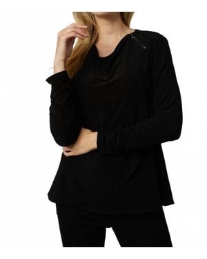 Joseph Ribkoff Long Sleeve Top - Black