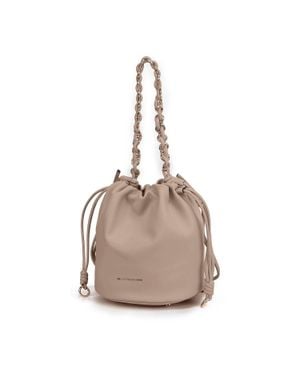 MKF Collection by Mia K Paityn Bucket Bag Vegan Leather Shoulder Bag Handbag Purse By Mia K - Natural