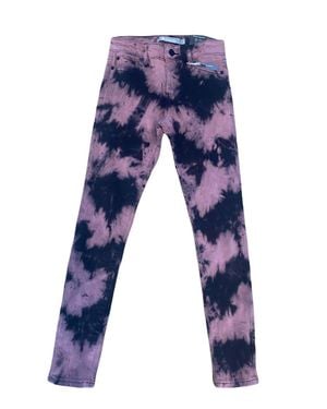 Tractr Kids Mid Rise Tie Dye Skinny Jeans - Blue