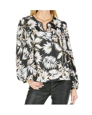 J joy Foliage Blouse - Black