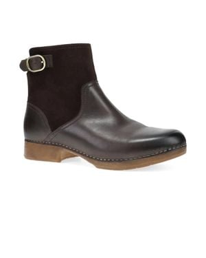 Dansko Monique Leather Bootie - Black
