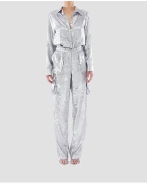 Le Superbe Glistening Santa Cruz Cargo Pant - White