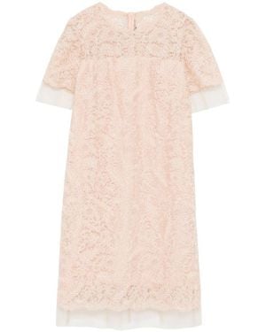 Ermanno Scervino Lace Overlay Evening Dress - Pink