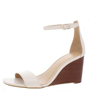 MICHAEL Michael Kors Fiona Stacked Ankle Strap Wedge Sandals - Brown