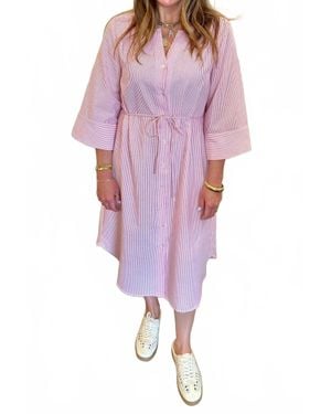 B.Young Ime Midi Shirt Dres - Purple