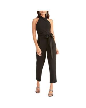 Rachel Roy Harland Belted Sleeveless Jumpsuit - Black