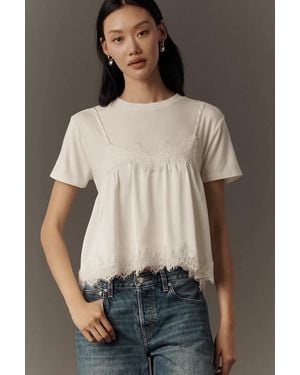 Maeve Layered Twofer Tank Tee - Brown
