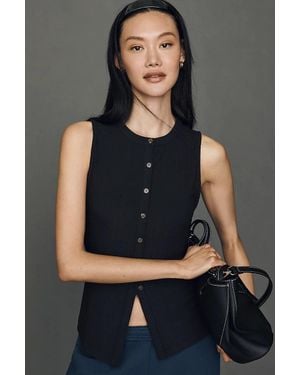 Varley Latia Button Tank Top - Black