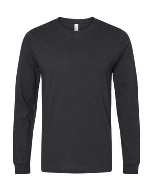 Bella Canvas Jersey Long Sleeve Tee - Black