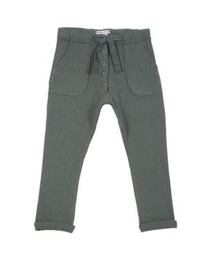 Emile Et Ida Kids Cotton Gauze Pants - Gray
