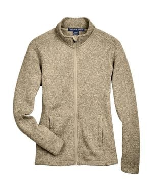 Devon & Jones Bristol Full-Zip Sweater Fleece Jacket - Natural