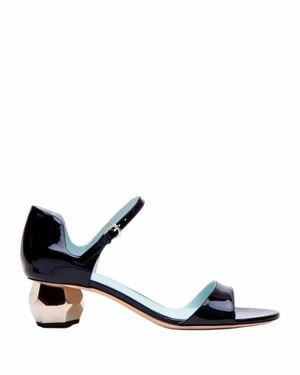 Frances Valentine Bella Heel Sandal - White
