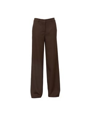 Ql2 Mabelle Wide-Leg Fluid Pants - Brown