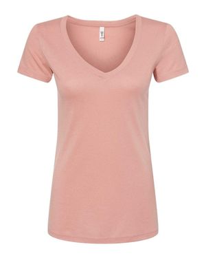 Next Level Ideal V-Neck T-Shirt - Pink