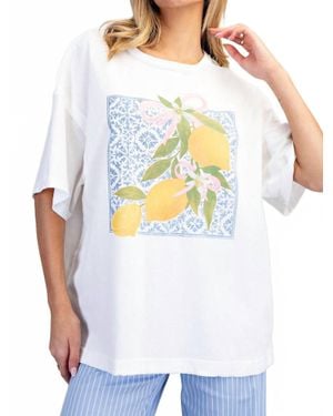 Eesome Citrus Pop Graphic Tee - White