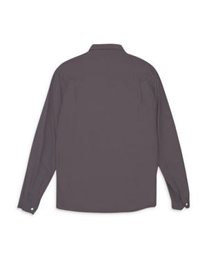 Opening Ceremony Ocxgitman Tencel Long Sleeve Button-Down Shirt Xs - Gray