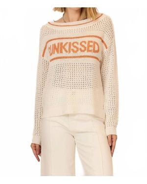 Cozy Casual Sunkissed Open Knit Sweater - Natural