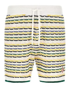 CASABLANCA Cotton Bermuda Shorts - Multicolor