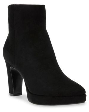 Anne Klein Jailene Boots Round Toe Ankle Dress Bootie Lion256 - Black