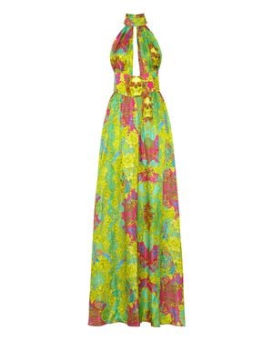 Philipp Plein Long Dress New Baroque - Green