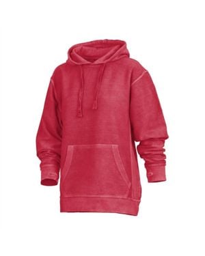 Royce Brand Comfy Corduroy Hoodies With Pockets - Red