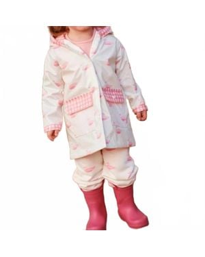 Beaufort Bonnet Kids Merrimack Quack Sunshine Slicker Rain Coat - Red