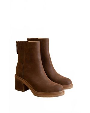 Oasis Society Megan Lug Chelsea Boots - Brown