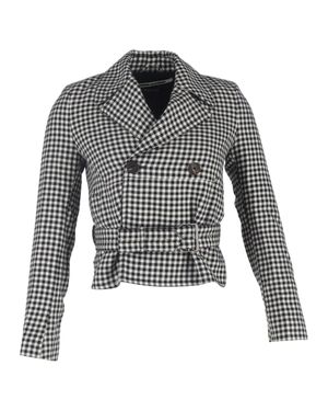 McQ By Alexander Ueen Gingham Blazer - Gray