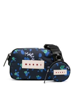 Marni Printed Crossbody Bag - Blue