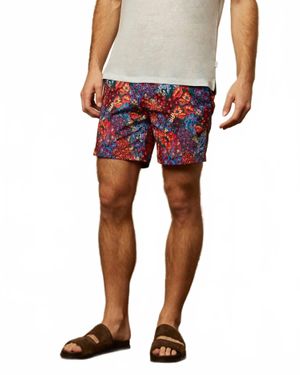 Onia Elastic Calder Swim Trunks - Red