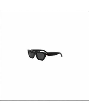 BVLGARI B. Zero1 Geometric-Frame Sunglasses - Black