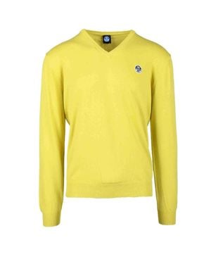 North Sails Crewneck Cotton Sweater - Yellow