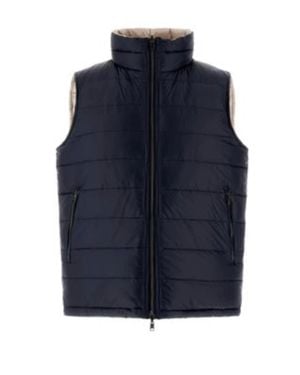 Herno Reversible Nylon Ultralight Waistcoat - Blue
