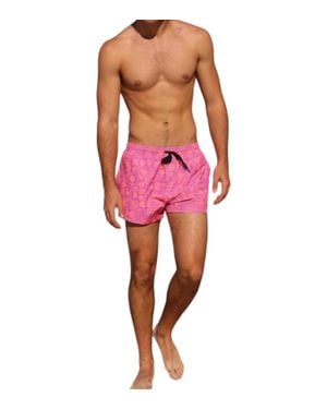 Kulani Kinis Stretch Swim Trunks - Pink