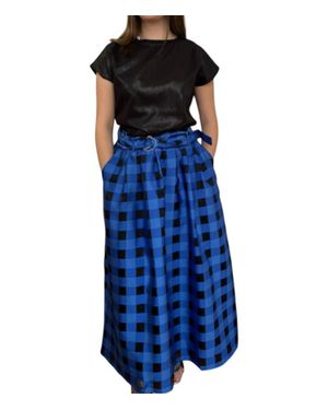 Emily Lovelock Maya Skirt - Blue