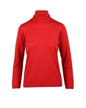 Kangra Silk Cashmere Under Jacket With Refined Finish - Red