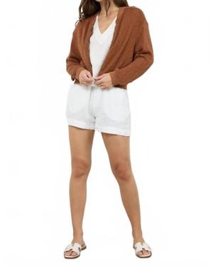 Lamade The Eighties Bomber Sweater Jacket - White