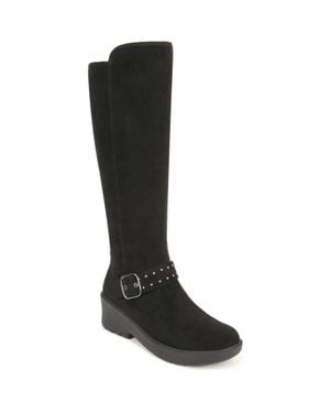 Bzees Brandy 2 I7221F1001 Boots Faux Suede Knee-High Lion1012 - Black