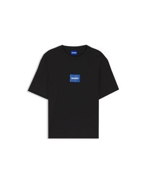 HUGO Logo-Print T-Shirt - Black
