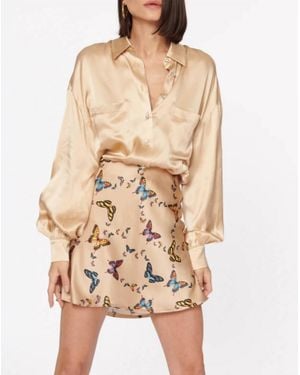 Cami NYC Belkis Charmeuse Bodysuit - Natural